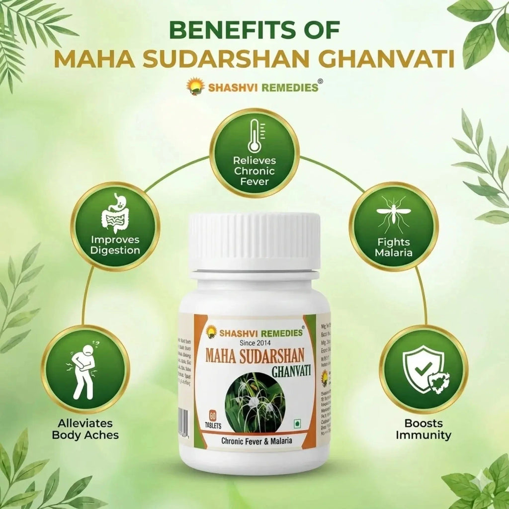 Shashvi Mahasudarshan Vati | Ayurvedic Fever Care Tablets 60N