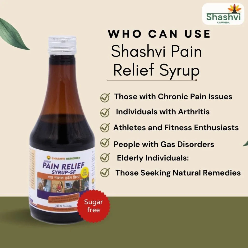 Shashvi Pain Relief Syrup Sugar-free